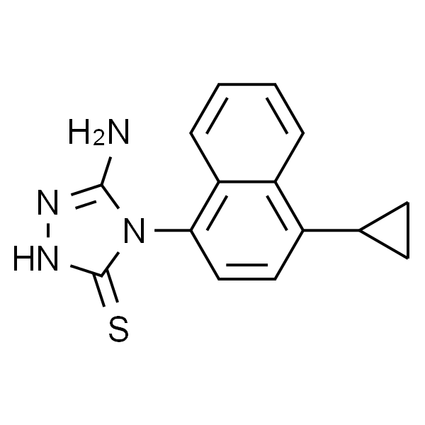 3H-1,2,4-Triazole-3-thione, 5-amino-4-(4-cyclopropyl-1-naphthalenyl)-2,4-dihydro