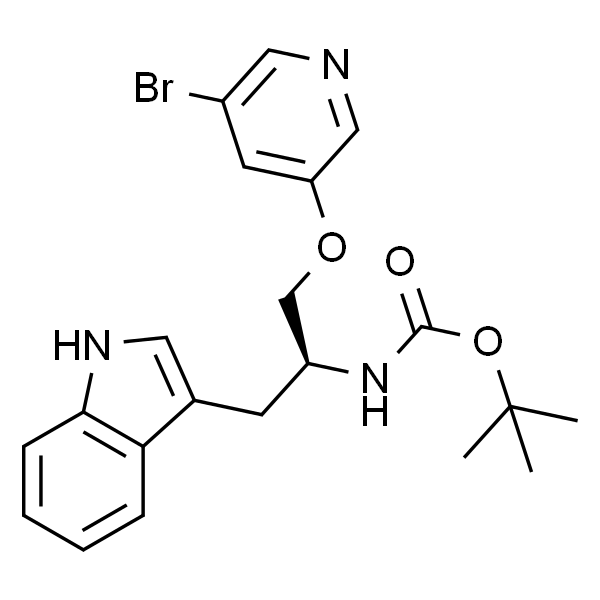 (S)-tert-butyl 1-(5-bromopyridin-3-yloxy)-3-(1H-indol-3-yl)propan-2-ylcarbamate