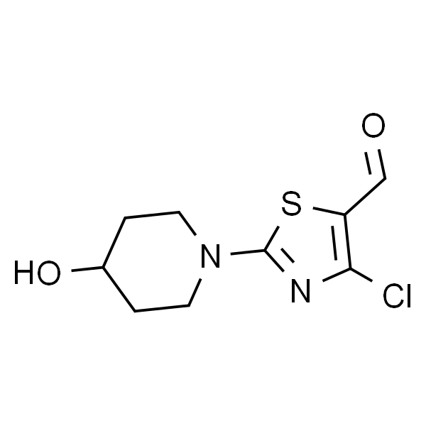 4-Chloro-2-(4-hydroxypiperidin-1-yl)thiazole-5-carbaldehyde
