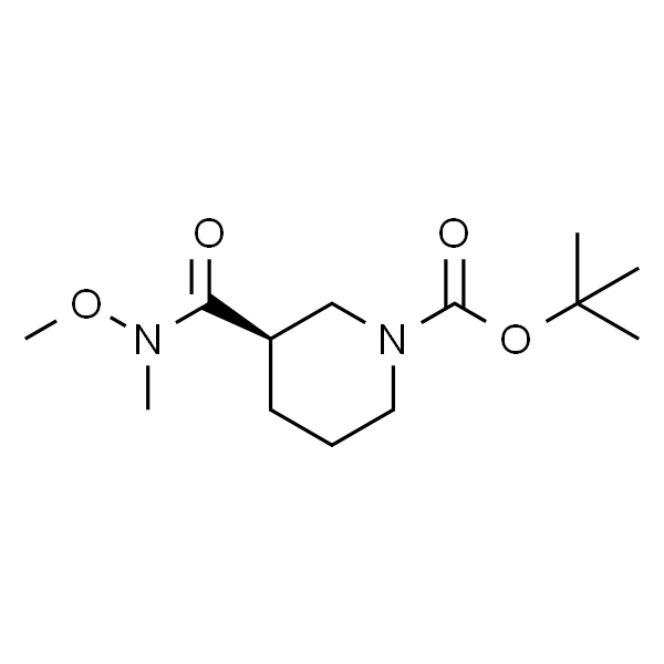 1-Piperidinecarboxylic acid, 3-[(MethoxyMethylaMino)carbonyl]-, 1,1-diMethylethyl ester, (3R)-
