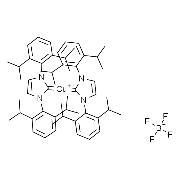 BIs(1,3-bis(2,6-diisopropylphenyl)imidazol-2-ylidene)copper(I) tetrafluoroborate