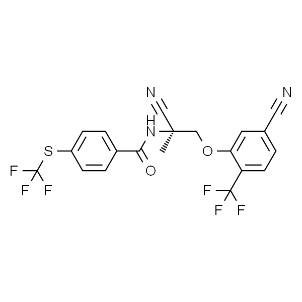 BenzaMide, N-[(1S)-1-cyano-2-[5-cyano-2-(trifluoroMethyl)phenoxy]-1-Methylethyl]-4-[(trifluoroMethyl)thio]-