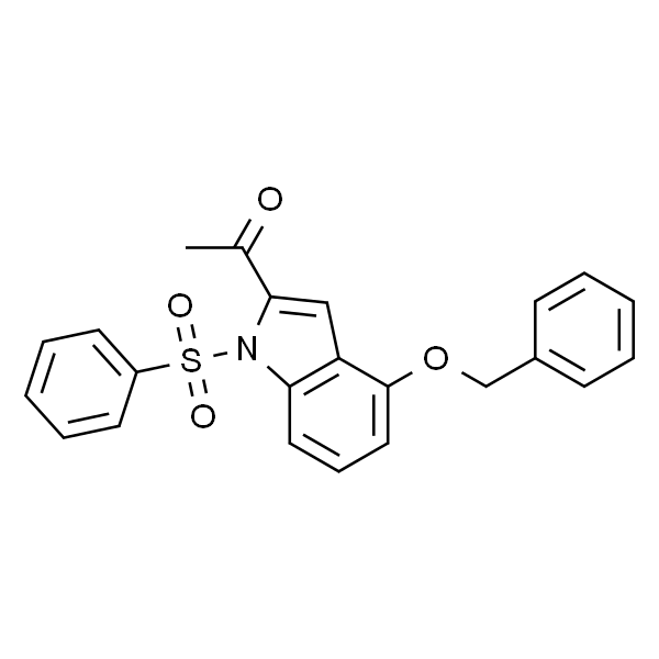 1-(4-(Benzyloxy)-1-(phenylsulfonyl)-1H-indol-2-yl)ethanone