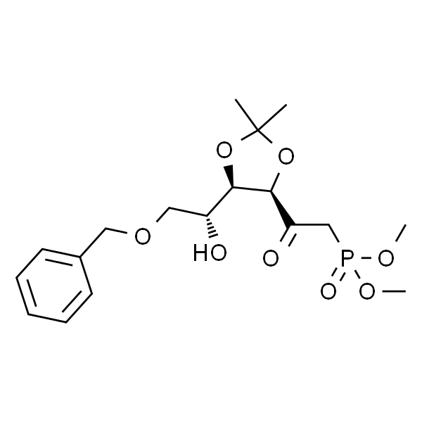 diMethyl 2-((4R,5R)-5-((R)-2-(benzyloxy)-1-hydroxyethyl)-2,2-diMethyl-1,3-dioxolan-4-yl)-2-oxoethylphosphonate
