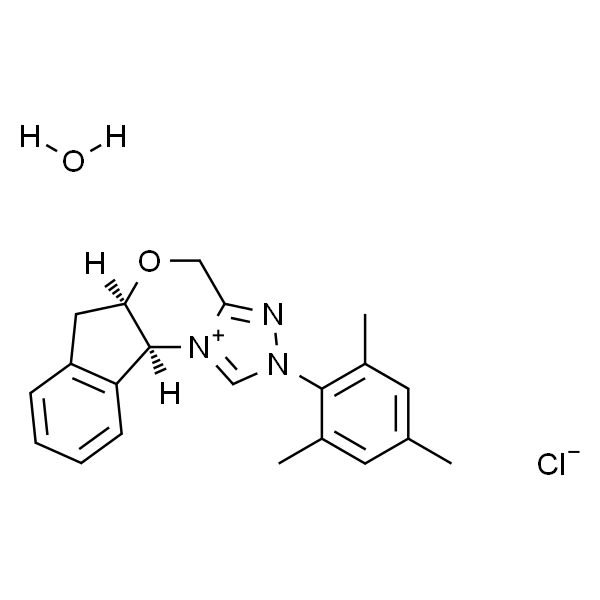 (+)-(5aR，10bS)-5a，10b-Dihydro-2-(2，4，6-trimethylphenyl)-4H，6H-indeno[2，1-b][1，2，4]triazolo[4，3-d][1，4]oxazinium Chloride Monohydrate