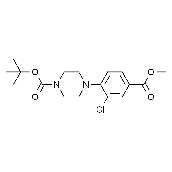 Methyl 4-(4-Boc-1-piperazinyl)-3-chlorobenzoate
