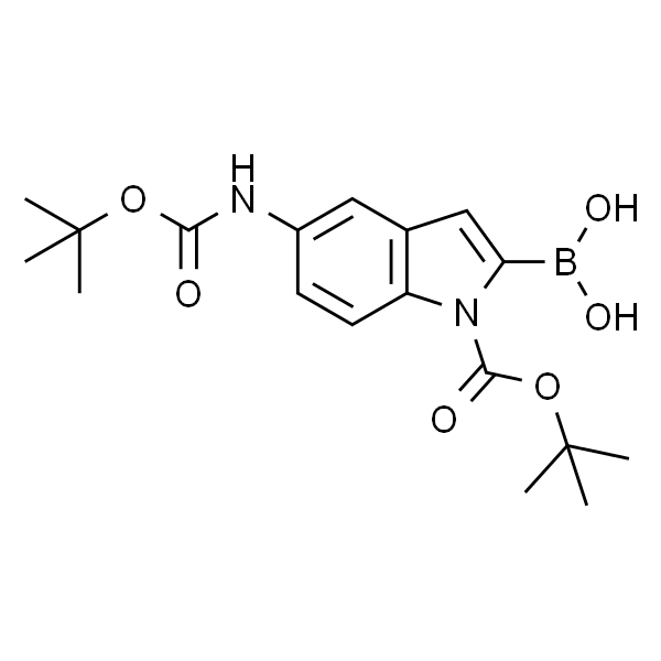 (1-(tert-Butoxycarbonyl)-5-((tert-butoxycarbonyl)amino)-1H-indol-2-yl)boronic acid