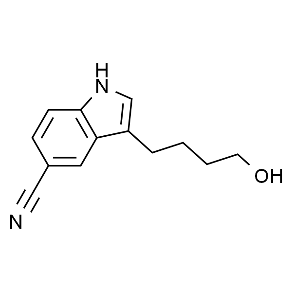 1H-Indole-5-carbonitrile, 3-(4-hydroxybutyl)-