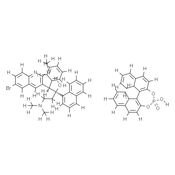 4-hydroxydinaphtho[2,1-d:1',2'-f][1,3,2]dioxaphosphepine 4-oxide compound with (1R,2S)-1-(6-bromo-2-methoxyquinolin-3-yl)-4-(dimethylamino)-2-(naphthalen-1-yl)-1-phenylbutan-2-ol(1:1)