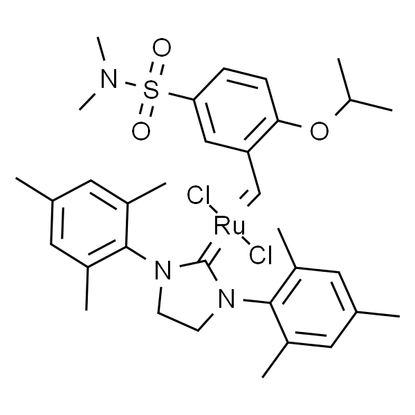1，3-Bis(2，4，6-trimethylphenyl)-4，5-dihydroimidazol-2-ylidene[2-(i-propoxy)-5-(N，N-dimethylaminosulfonyl)phenyl]methyleneruthenium(II)dichloride
