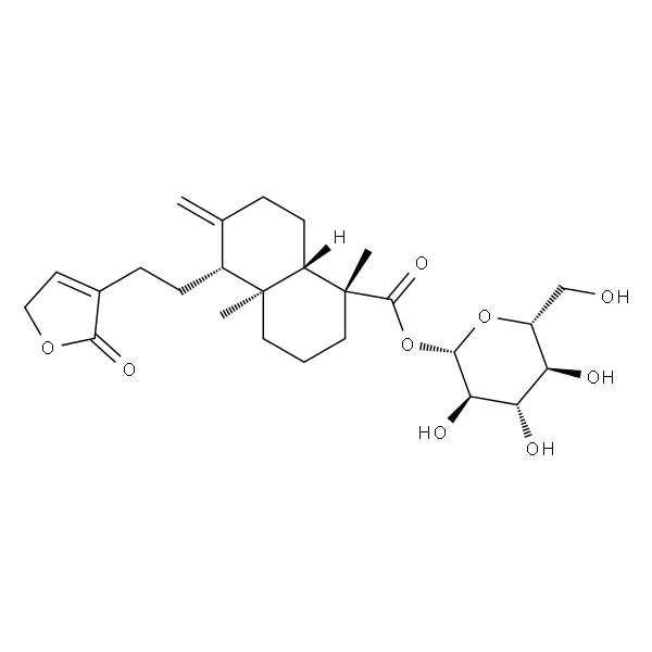 ent-Labda-8(17),13-dien-16,15-olid-19-oic acid glucosyl ester