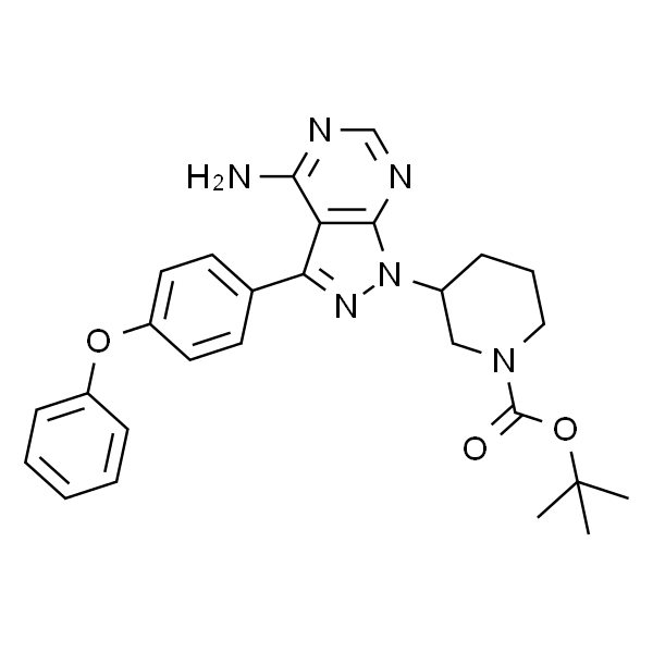 1-Piperidinecarboxylic acid, 3-[4-amino-3-(4-phenoxyphenyl)-1H-pyrazolo[3,4-d]pyrimidin-1-yl]-, 1,1-dimethylethyl ester