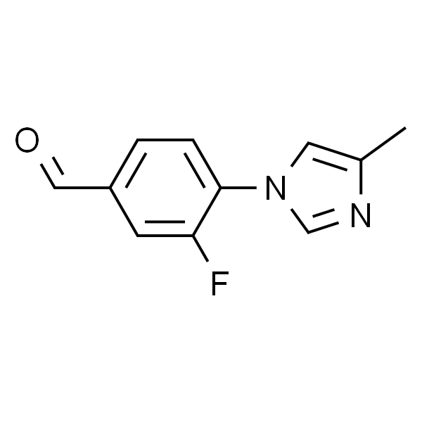 Benzaldehyde, 3-fluoro-4-(4-methyl-1H-imidazol-1-yl)-