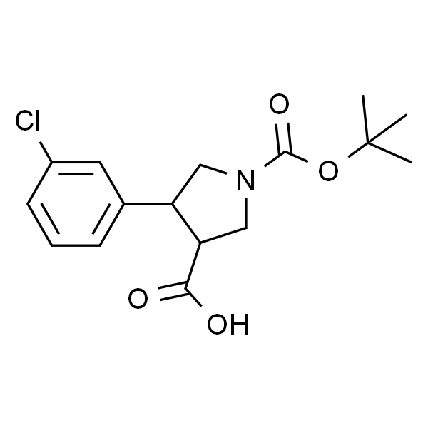 1-(tert-Butoxycarbonyl)-4-(3-chlorophenyl)pyrrolidine-3-carboxylic acid