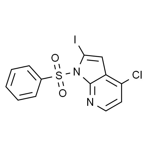 1-Benzenesulfonyl-4-chloro-2-iodo-7-azaindole