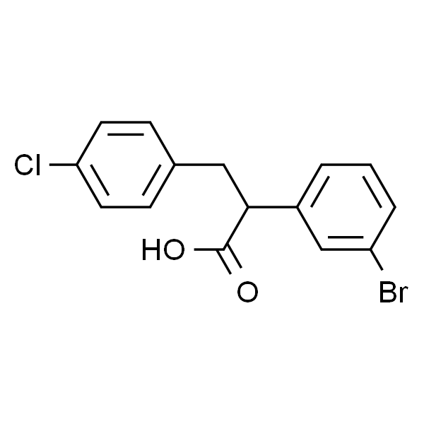 2-(3-bromophenyl)-3-(4-chlorophenyl)propanoic acid