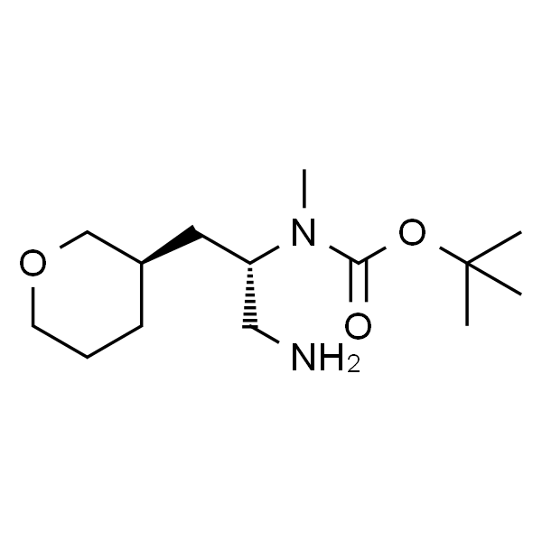 CarbaMic acid, N-[(1S)-1-(aMinoMethyl)-2-[(3R)-tetrahydro-2H-pyran-3-yl]ethyl]-N-Methyl-, 1,1-diMethylethyl ester