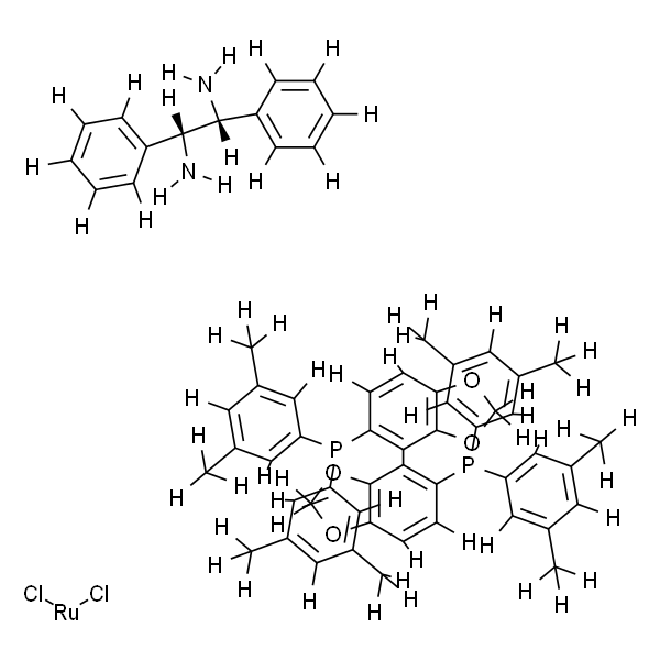 Dichloro{(R)-(+)-5,5'-bis[di(3,5-xylyl)phosphino]-4,4'-bi-1,3-benzodioxole}[(1R,2R)-(+)-1,2-diphenylethylenediamine]ruthenium(II) RuCl2[(R)-dm-segphos][(R,R)-dpen]