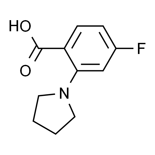 4-Fluoro-2-(1-pyrrolidinyl)benzoic Acid