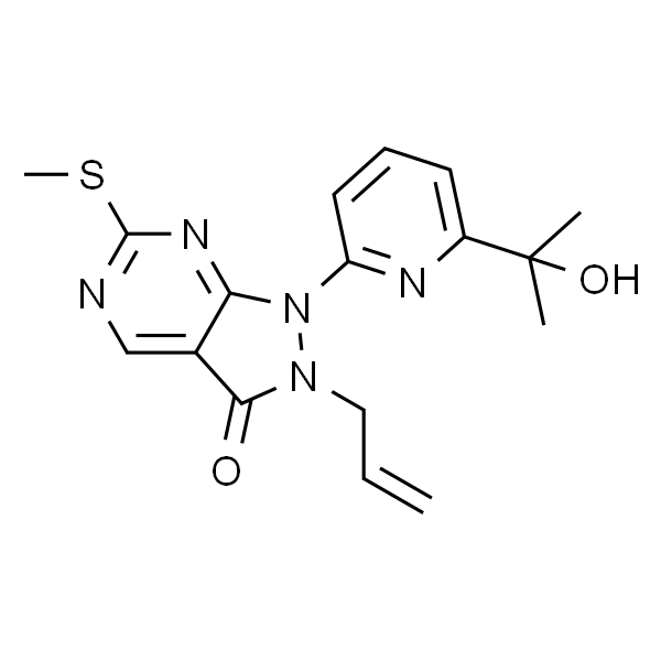 2-Allyl-1-(6-(2-hydroxypropan-2-yl)pyridin-2-yl)-6-(methylthio)-1H-pyrazolo[3,4-d]pyrimidin-3(2H)-one