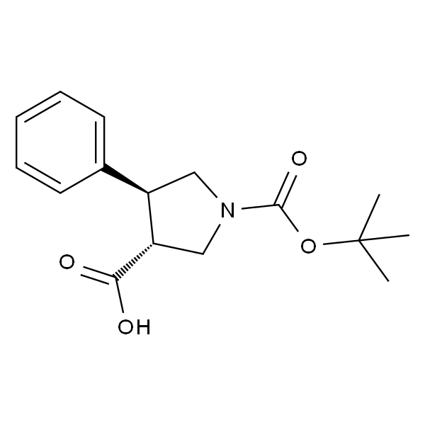 (3R,4S)-1-(Tert-butoxycarbonyl)-4-phenylpyrrolidine-3-carboxylic acid