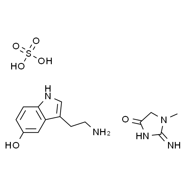 Serotonin creatinine sulfate complex