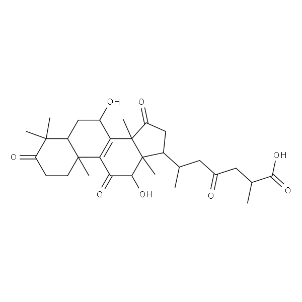 (+)-7β,12β-Dihydroxy-3,11,15,23-tetraoxolanosta-8-ene-26-oic acid