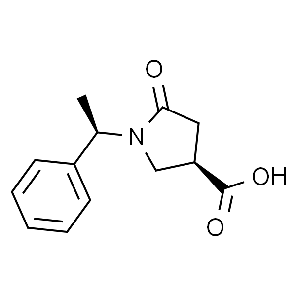 (1'R, 3R)-1-(1'-PHENYLETHYL)-5-OXO-3-PYRROLIDINE CARBOXYLIC ACID